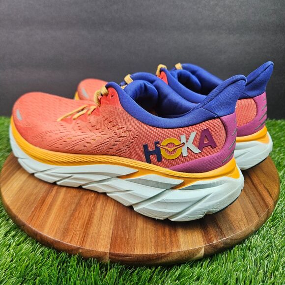 Hoka One One Clifton 8 Shoes Mens 9.5 D Fiesta Bluing Running 1119393 FBLN main image 10